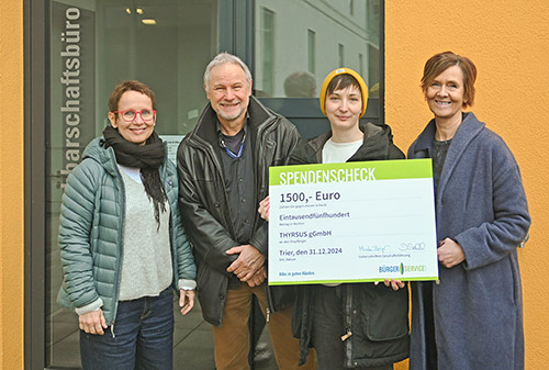 Übergabe Spende Bürgerservice gGmbH